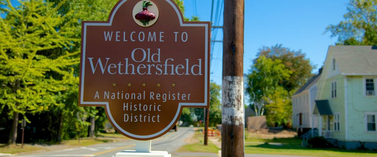 Wethersfield featuring signage