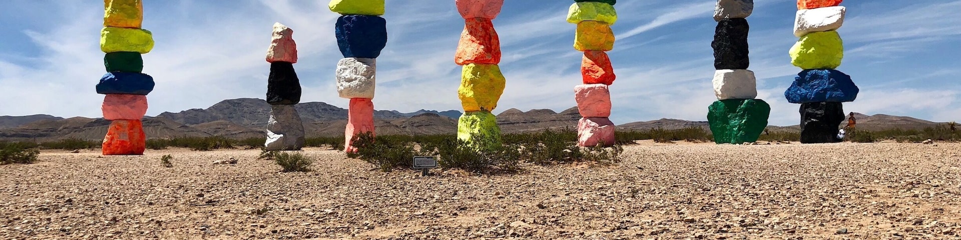 Art installation in the desert outside of Las Vegas Strip.