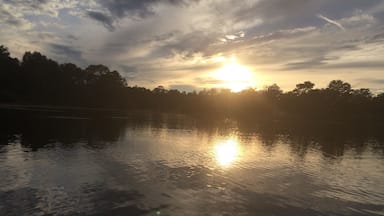 Sunset over juniper lake