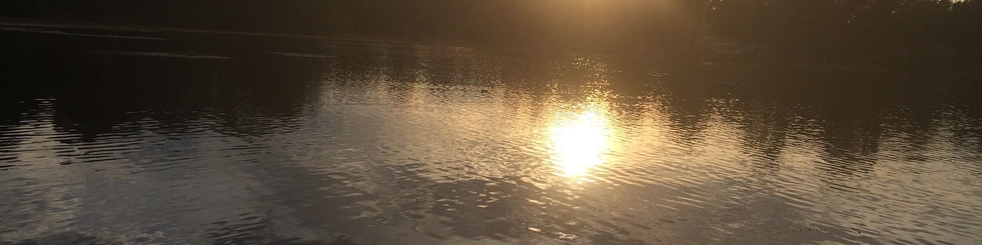 Sunset over juniper lake