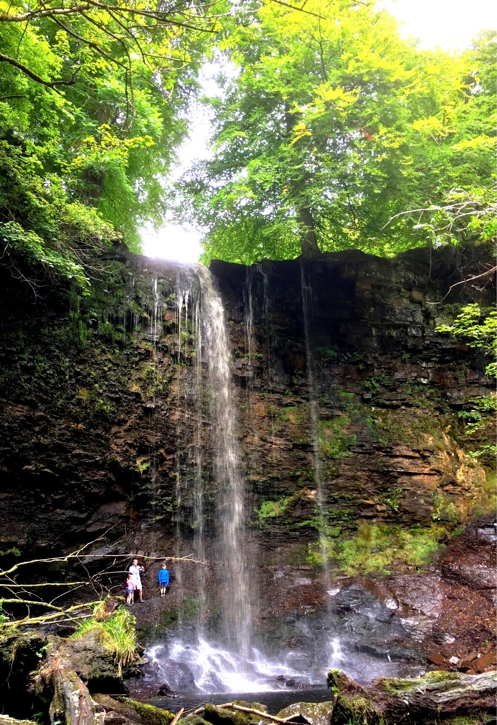 Short pleasant walk north of the village you will find Mill Gill waterfall where children (and adults) can climb behind the waterfall 