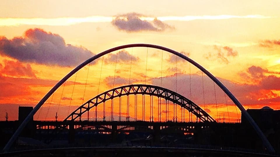 The Tyne at sunset