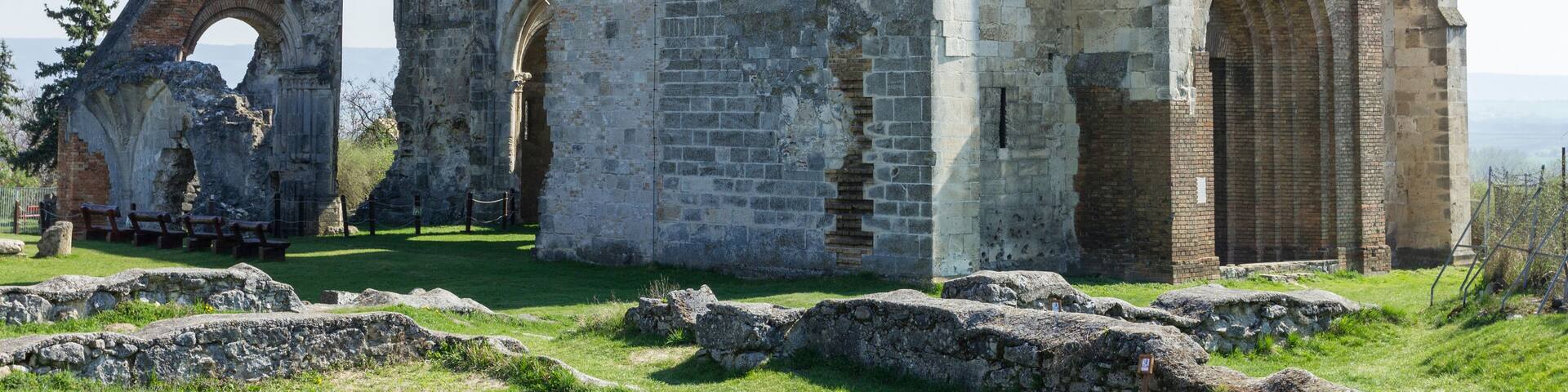 Ruin of the Zsámbék Premontre monastery church in Hungary