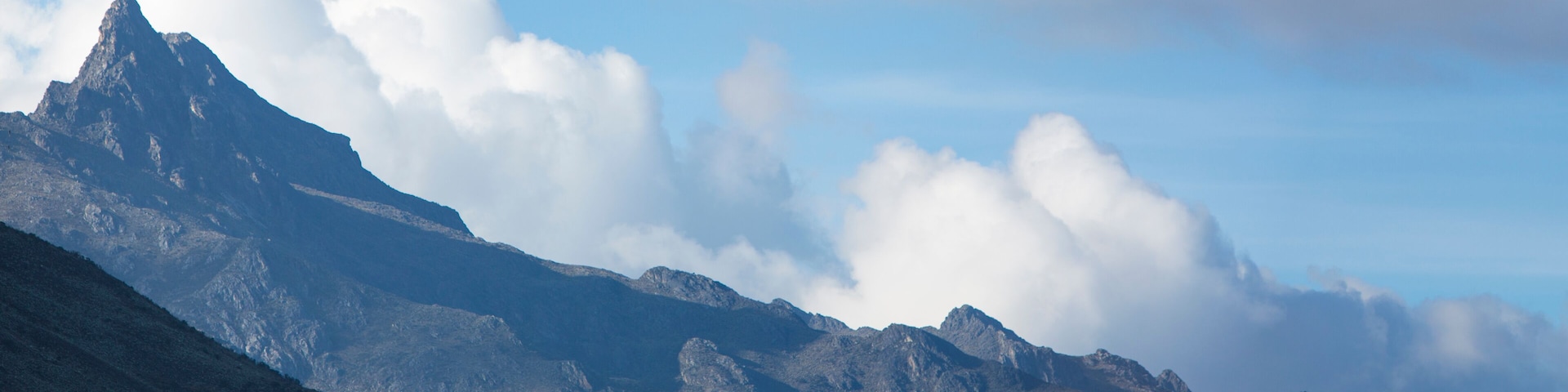 Panorama of the Andes mountains. State of Merida. Venezuela