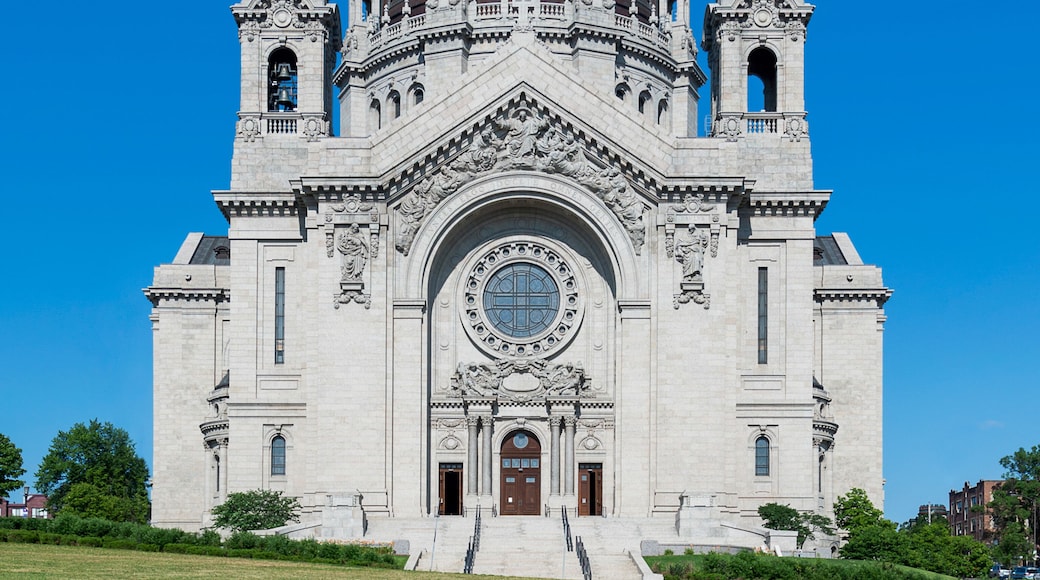 Exterior of the Cathedral of St. Paul in St Paul, Minnesota