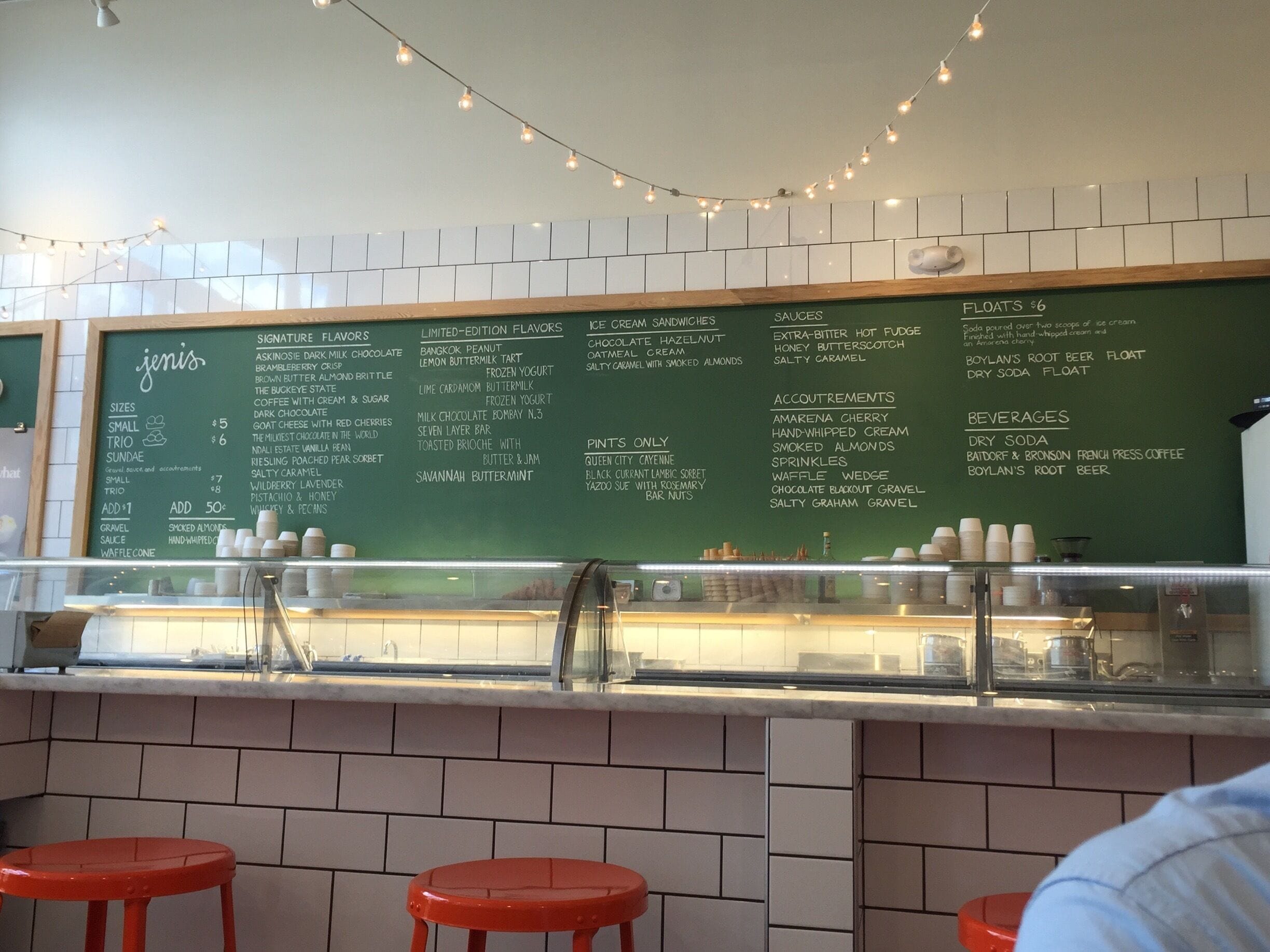 Frozen treats for a warm afternoon. Try the inventive flavors like Ohio Buckeye.