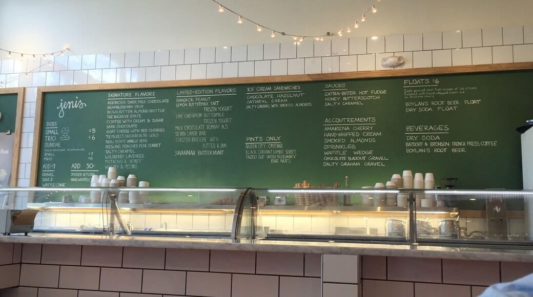 Frozen treats for a warm afternoon. Try the inventive flavors like Ohio Buckeye.