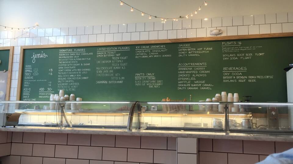 Frozen treats for a warm afternoon. Try the inventive flavors like Ohio Buckeye.