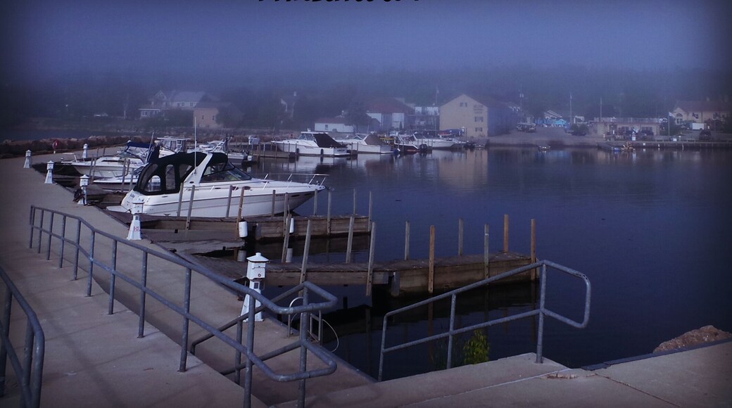 The more mist off Lake Michigan. Beautiful part of #DoorCounty #Waterlust