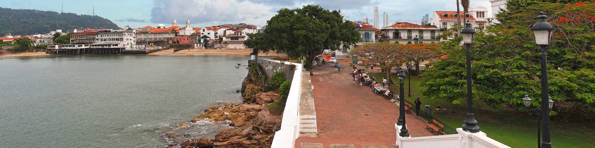 Panorama in the old town of Panama City