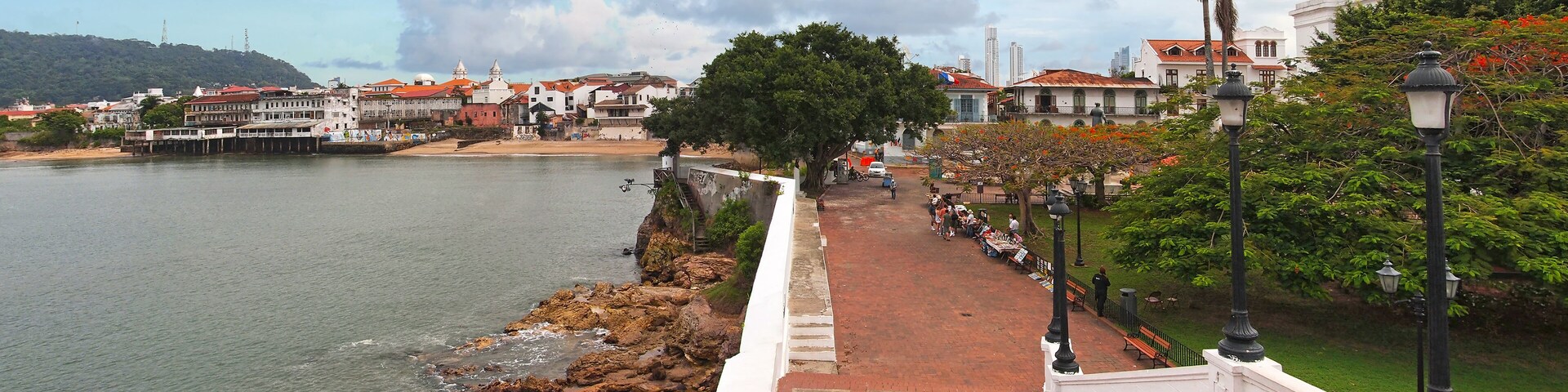 Panorama in the old town of Panama City
