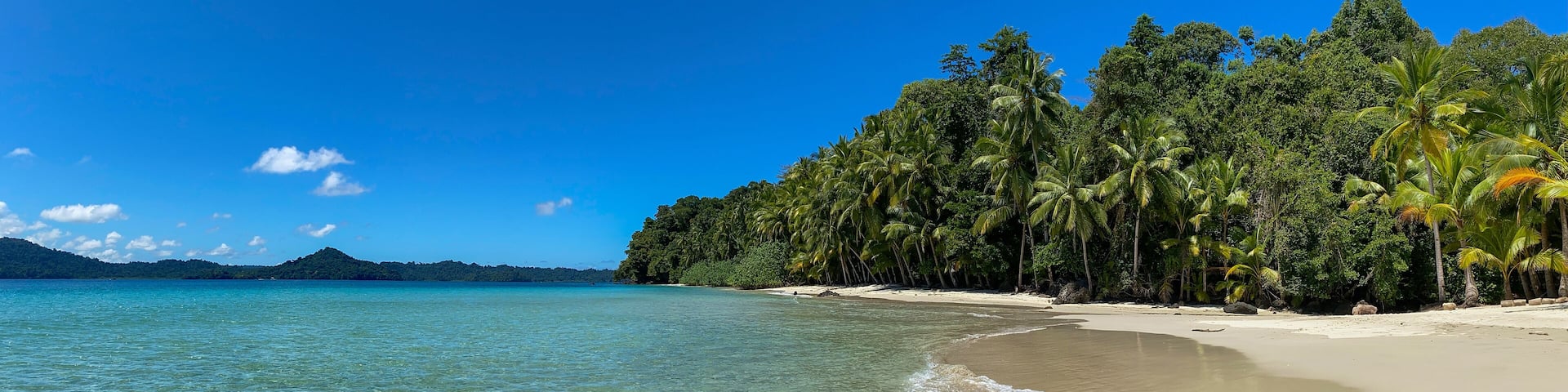 Tropical beach at Coiba Island, Panama