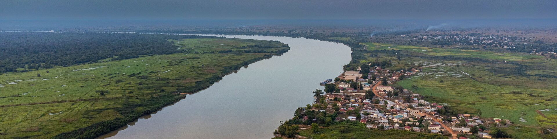 Evening light over River Gambia National Park, Gambia