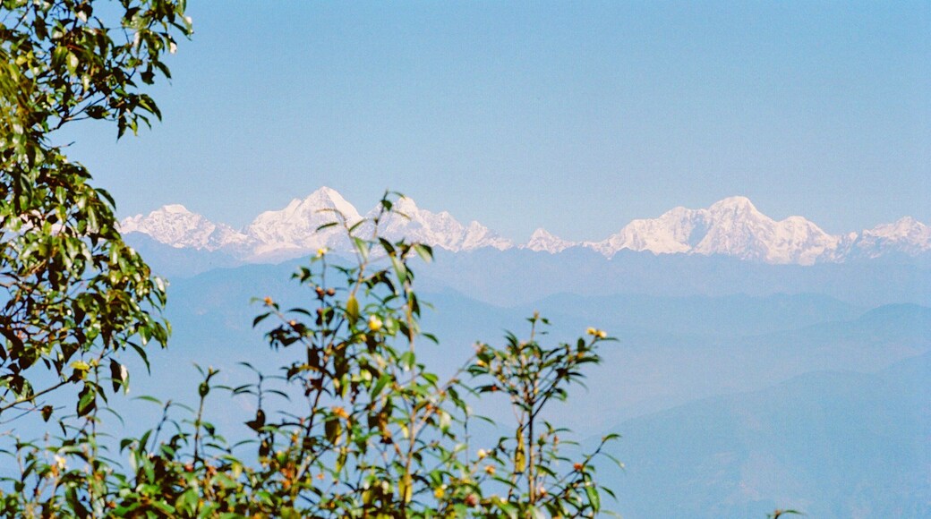 mountain landscape with blue sky