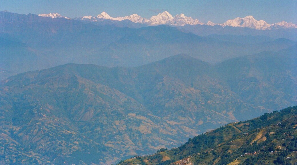 view of the mountains