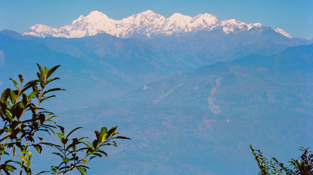 mountain landscape with blue sky
