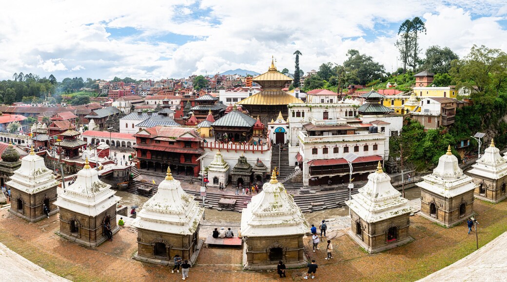 Pashupati is an hindi temple and place of cremations at river bank in kathmandu, nepal
