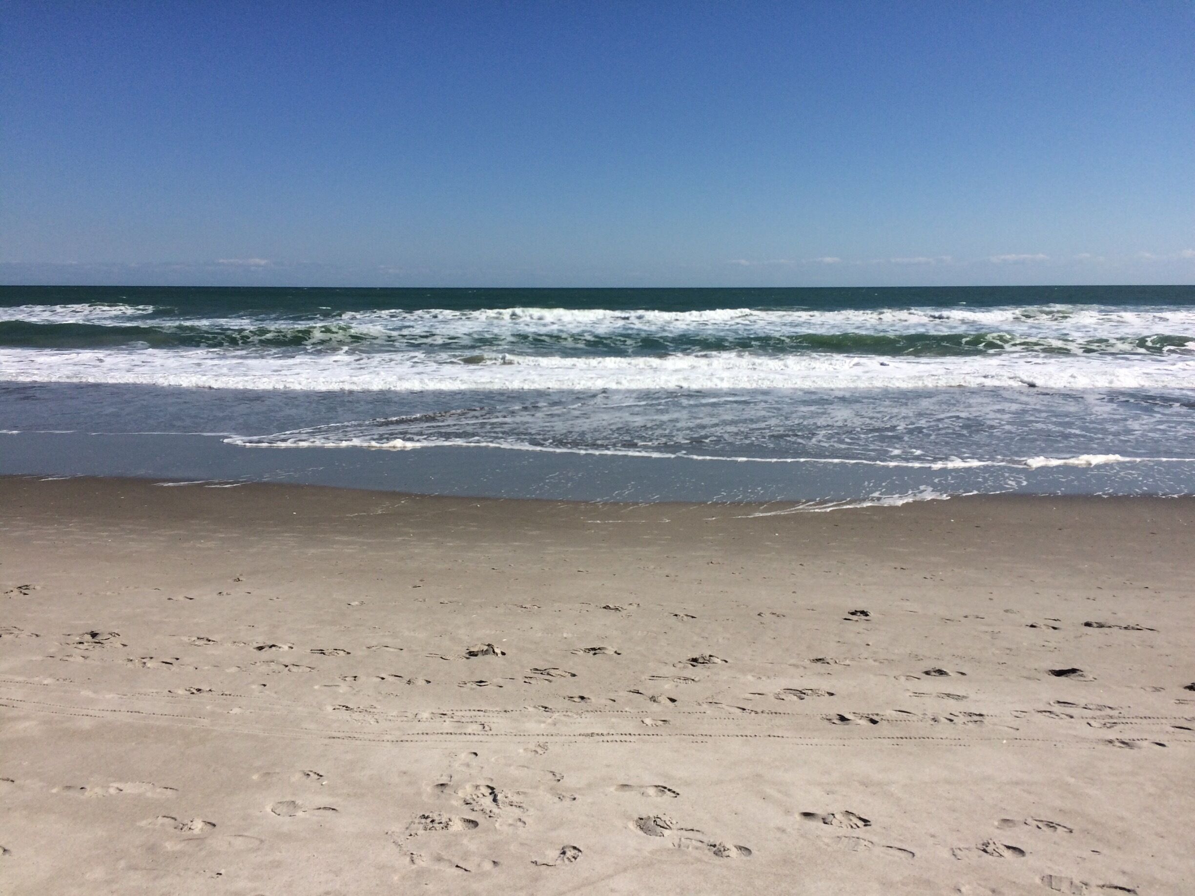 Cool beach day, 72 and perfect for a morning walk :) 