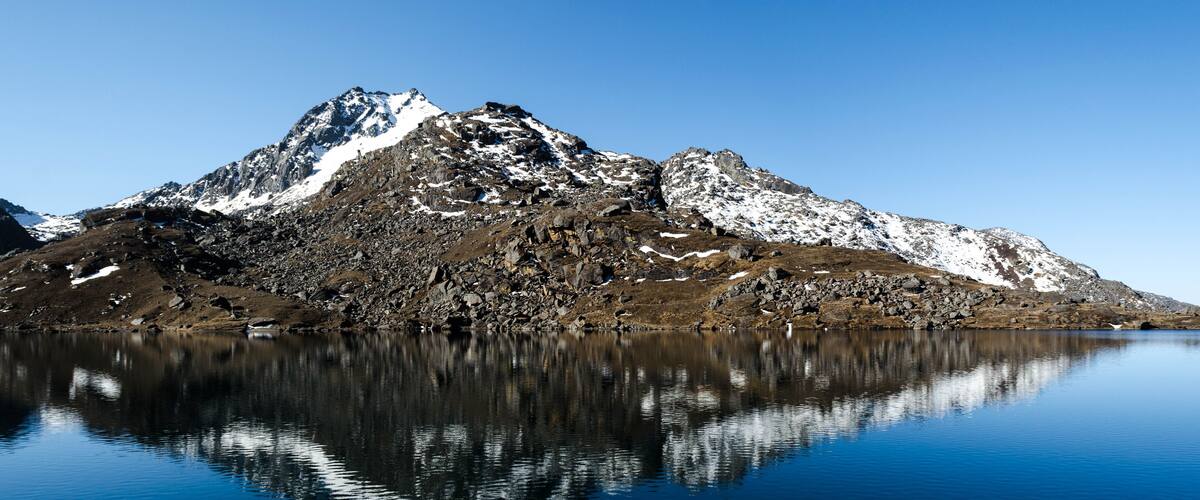 Reflection in Gosaikunda lake