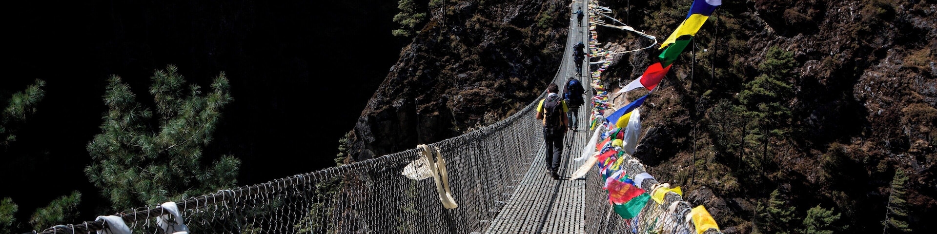 This swing bridge lies on the way to Everest Base Camp and gives you a majestic view of the valley and the crystal clear river.