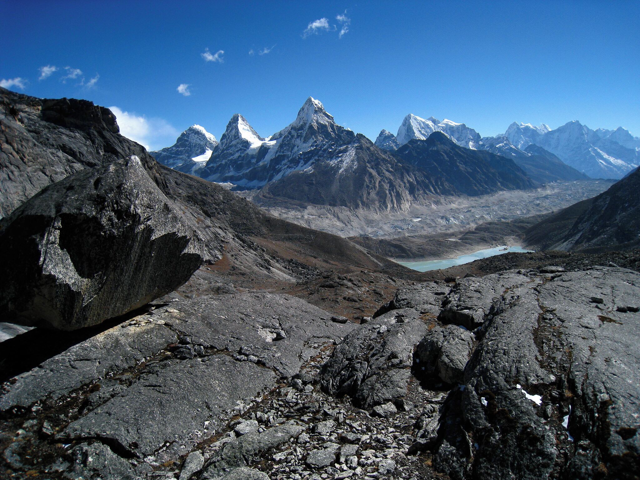 No place on earth makes you work harder for your images than the Himalayas. Every trip I make to Nepal and Mt Everest is ripe with both adventure and struggle. Here you can see Mt. Everest from Gokyo Valley...one of the best views of this range in the region.