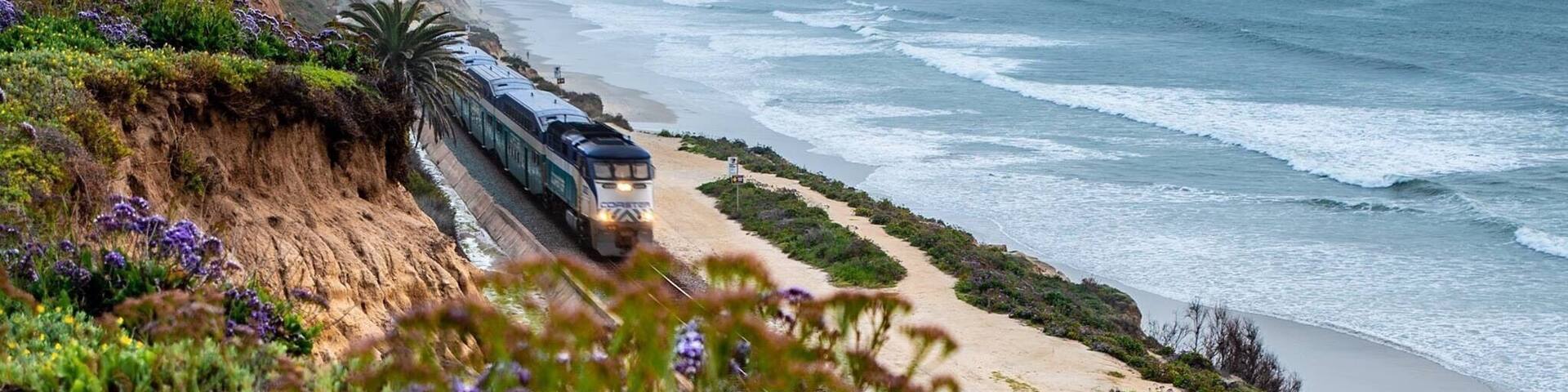 The Coaster is a commuter train in San Diego County, California, that connects the communities of San Diego to Oceanside and all the communities in between. In some parts, it hugs the coast. Crumbling cliffs are becoming hazardous! At springtime, these wild flowers bloom creating a great foreground for photographers to capture the train from above.
#ontheroad #ontheroadcontest
