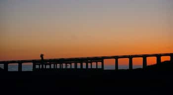 I was driving north and took a detour along the scenic route that would eventually lead me to the Historic CA-101. Just after the sun set, I came upon this beautiful silhouette of the road that passes over the Coaster and I had to stop to shoot it!
