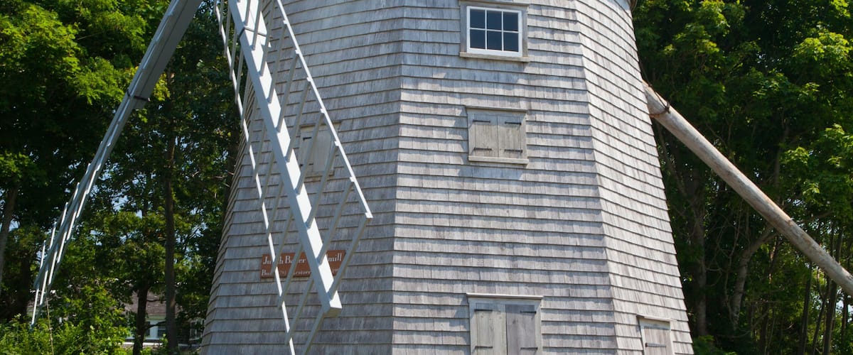 The Judah Baker Windmill in South Yarmouth, USA