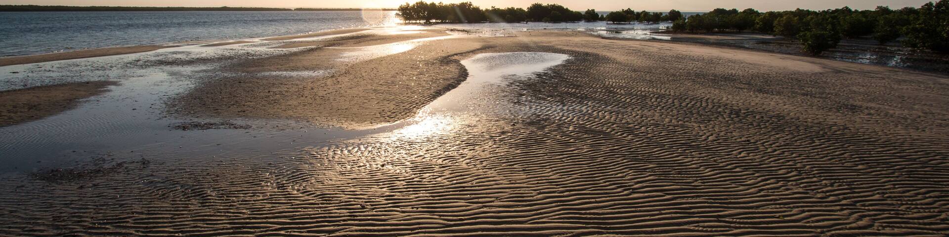 beautiful sunset of Ibo Island in Mozambique