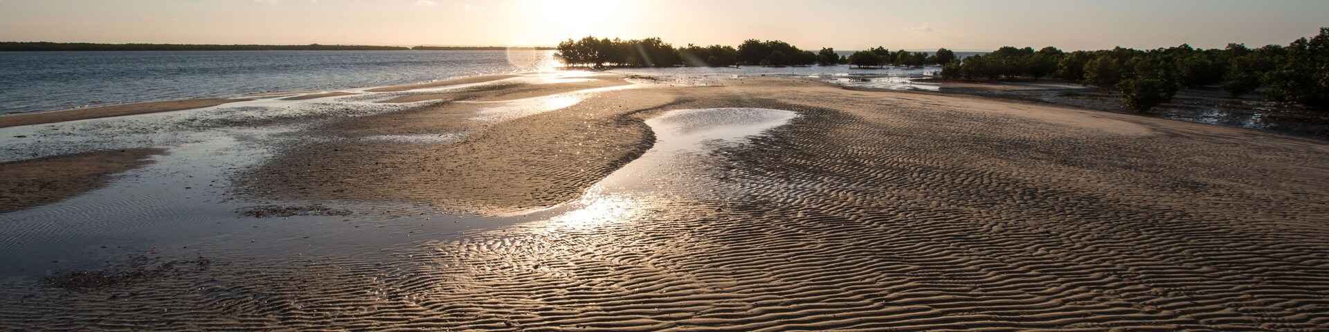 beautiful sunset of Ibo Island in Mozambique
