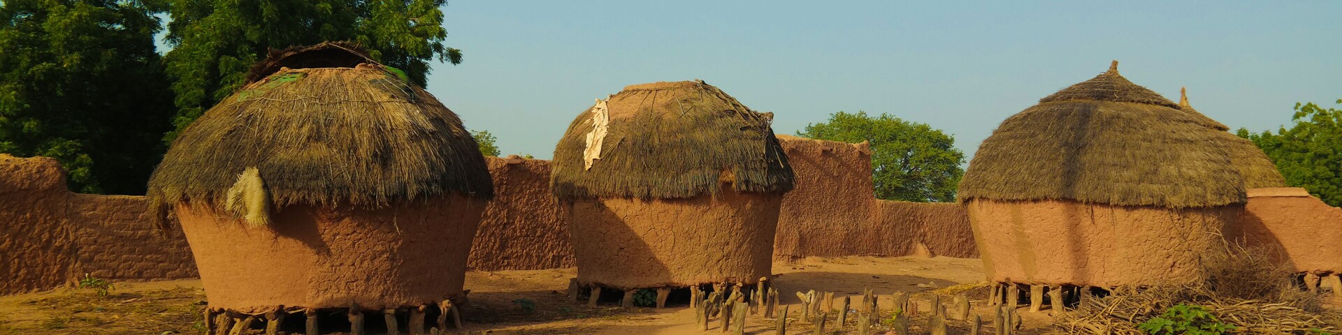 Panoramic view to Bkonni village of Hausa people near Tahoua, Niger