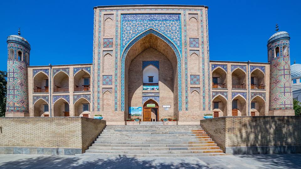 Kukeldash Madrasah, in Tashkent, Uzbekistan.