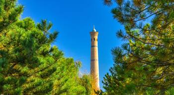 minaret of Khazrati Imam Mosque in Olmazor district