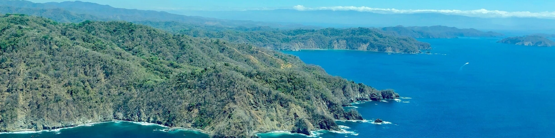 Just about to land on the Nicoya Peninsula. The airport is in Mail Pais. It’s about a 45 minute car ride to Santa Teresa.