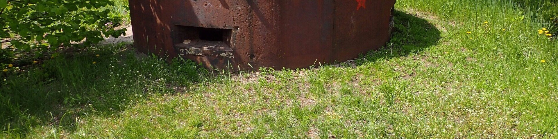 Nicely preserved WW2 bunker. 11 men were killed inside trying to fend off the Germans in WW2