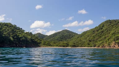 Cuajiniquil beach, Santa Elena Bay, geological formations in Santa Rosa National Park, Guanacaste Costa Rica.