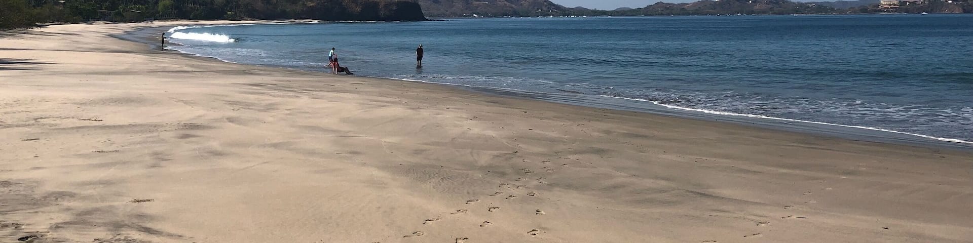 Playa Penca has lighter sand than prieta, and still no one else in sight.