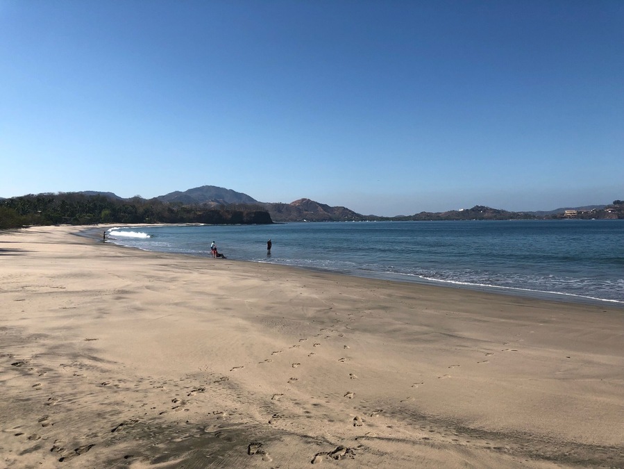 Playa Penca has lighter sand than prieta, and still no one else in sight.