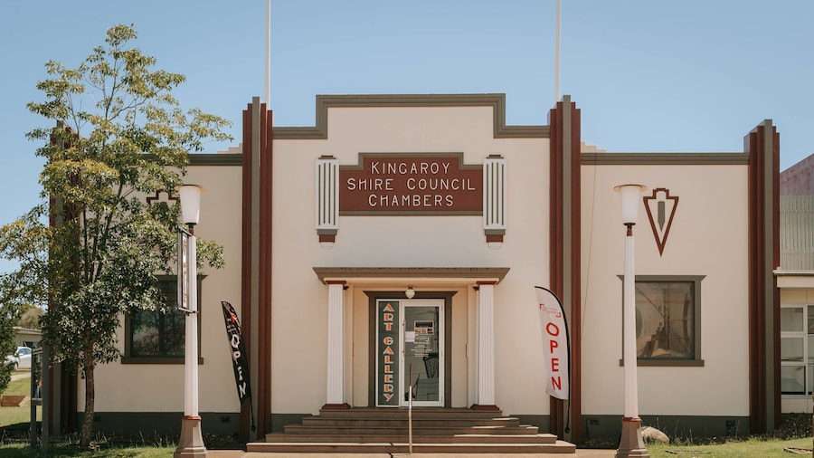 Kingaroy Art Gallery featuring a small town or village and heritage elements