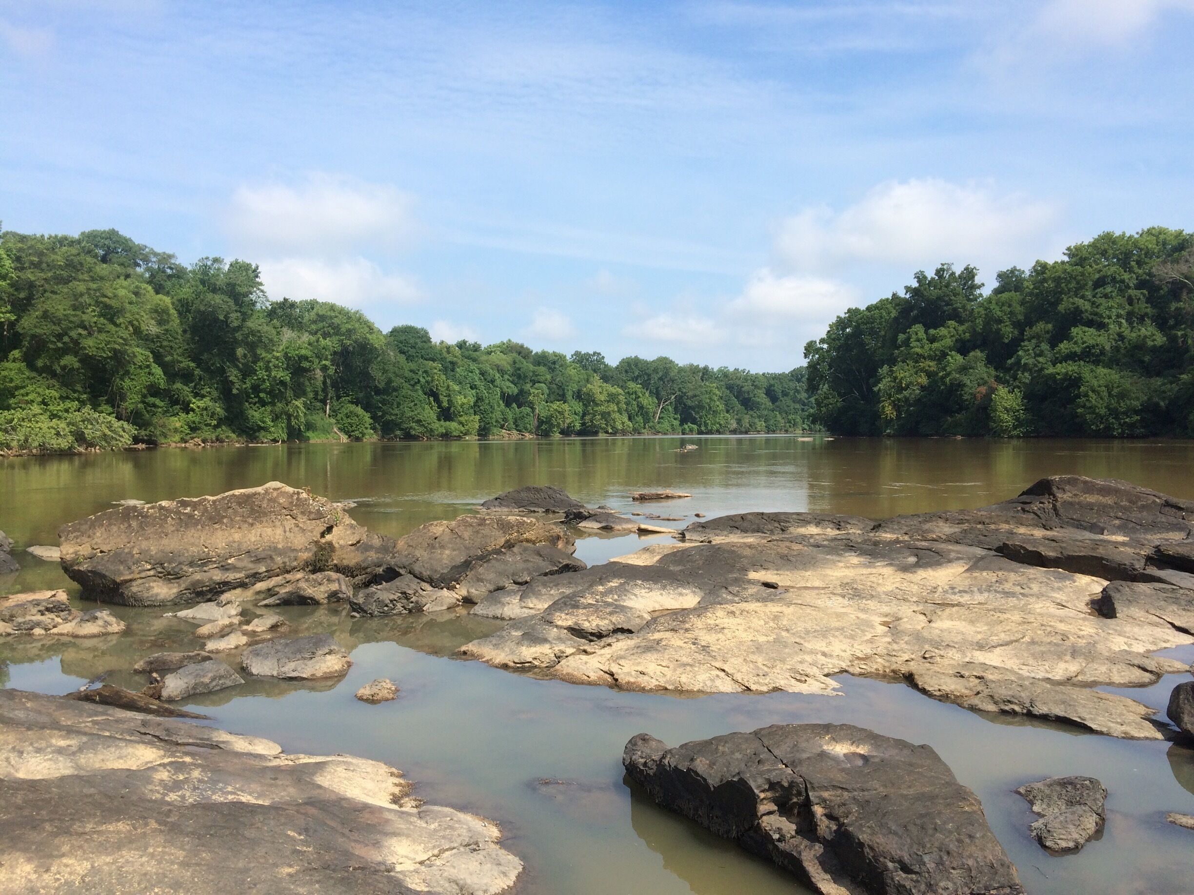 This portion of the Broad River is off of the Midlands Mountain trail; the portion by the river does not allow bikes