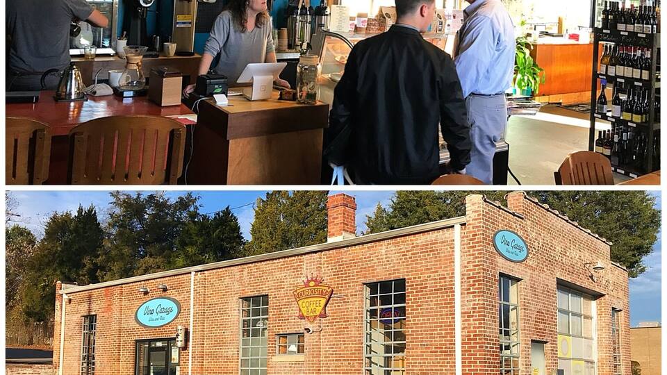 Found a great (new to me) coffee house in Columbia, SC, ... Curiosity has excellent espresso and coffees. This small place also has a very good selection of wines as it’s alter ego is “Vino Garage”. Several comfortable tables, smooth jazz in the background. Glad to have found it.