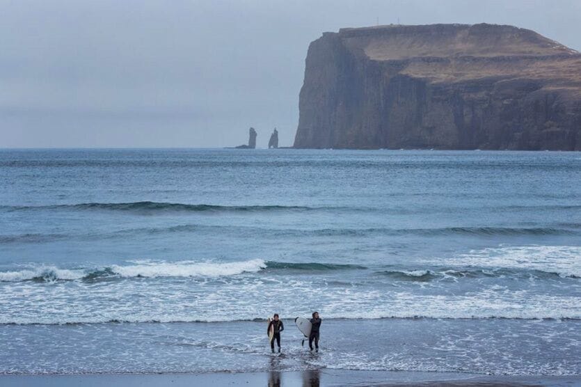 Extreme surfers - make your way to this northern point on the Faroe Islands to catch a wave that few others will. Or non-surfers, just chill on the black sand beach and watch these other brave souls play in the North Atlantic Ocean!