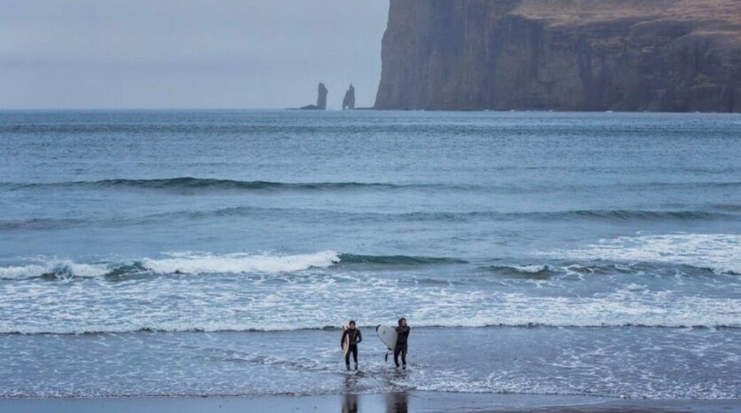 Extreme surfers - make your way to this northern point on the Faroe Islands to catch a wave that few others will. Or non-surfers, just chill on the black sand beach and watch these other brave souls play in the North Atlantic Ocean!