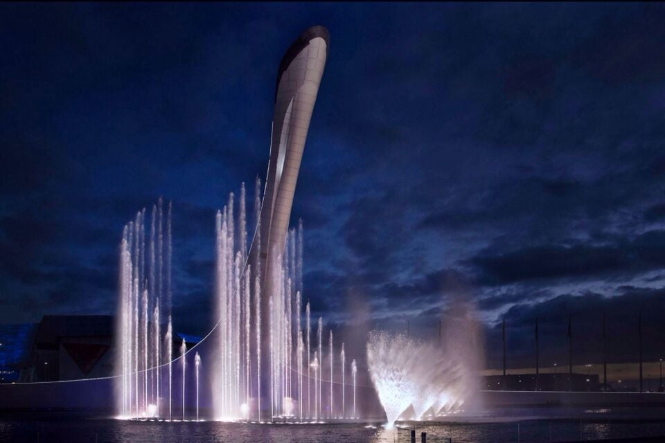 The Waters of the Olympic Park done by WET for the Sochi Winter Olympic games in Russia. Awesome to see an American masterpiece in Russia. I am proud to be part of the project!