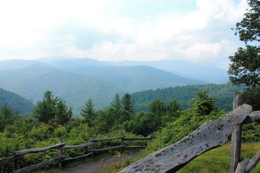 A view of the Cataloochee Valley. This is an area in the northern-most section of The Great Smoky Mountains National Park. It is one of the best areas of the park to see elk but the drive down the mountains into the valley is a white-knuckled drive the entire way. But it is well worth it, not only for the beautiful scenery, but also because you're almost guaranteed to see elk.  #blue #smokymountains #mountains #tennessee #greatsmokymountain #nationalparks #EndlessSummer #Green