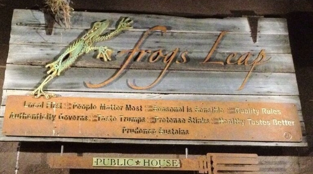 Had an awesome meal in Waynesville, NC at Frogs LeapPublic House. This is fancy food, almost all from local farms.