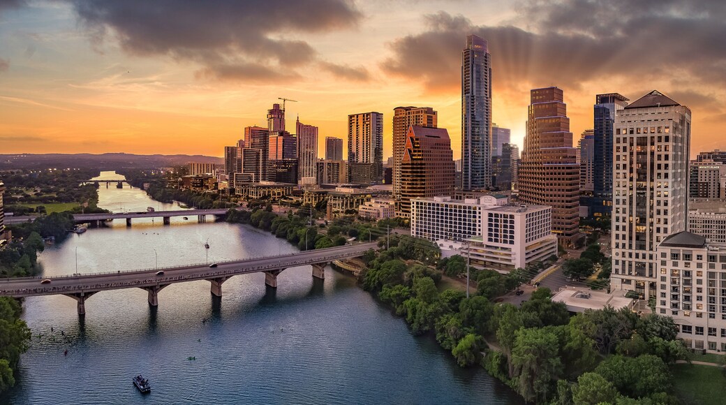 Austin Texas during sunset