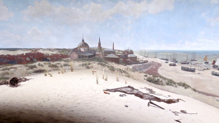 Den Haag Panorama Mesdag
Panorama Mesdag is een cilindervormig schilderij van ongeveer 14 meter hoog en met een omtrek van 120 meter. Het schilderij, dat een van de oudste 19e-eeuwse panorama's in de wereld is, is een vergezicht op de Noordzee, de duinen, Den Haag en Scheveningen