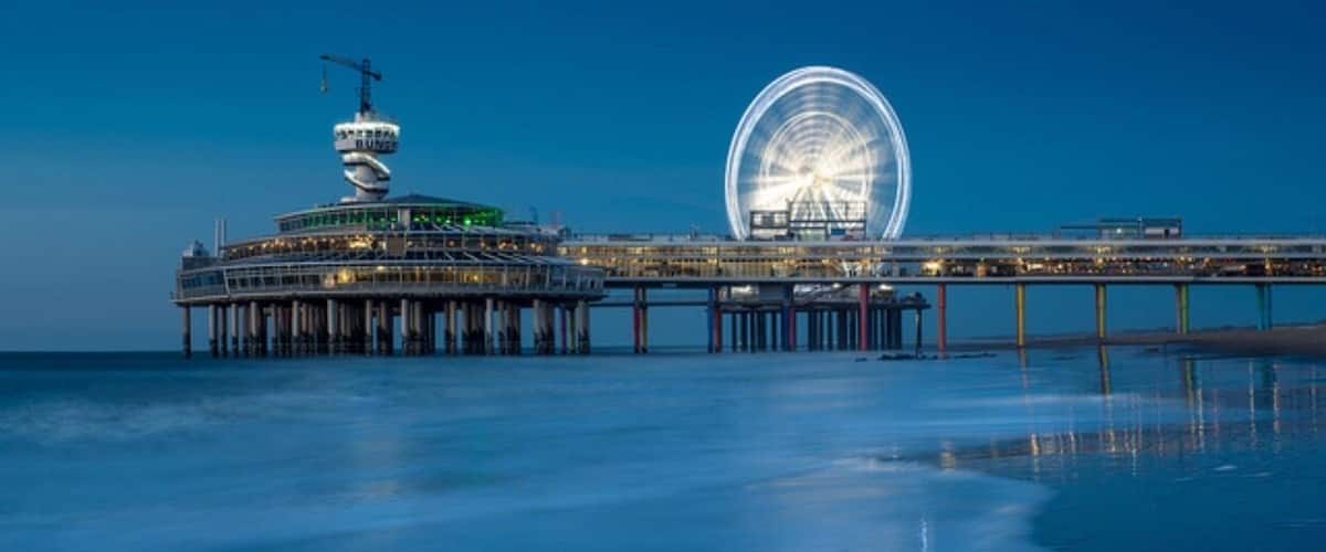Scheveningen Pier during bluehour