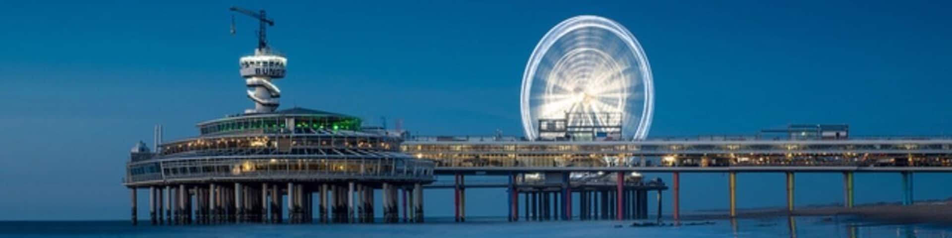 Scheveningen Pier during bluehour
